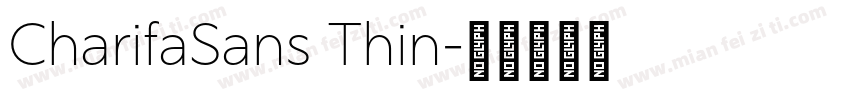 CharifaSans Thin字体转换